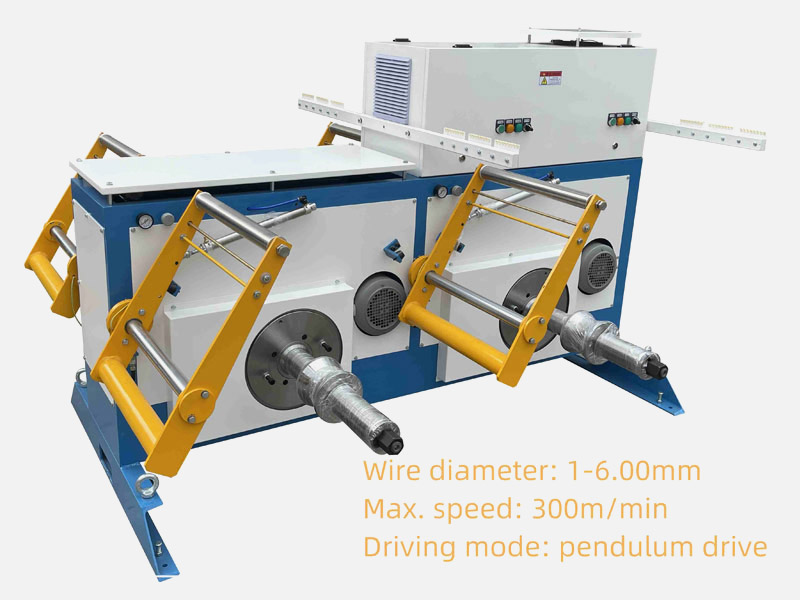 Double side double bobbin motorized pay off