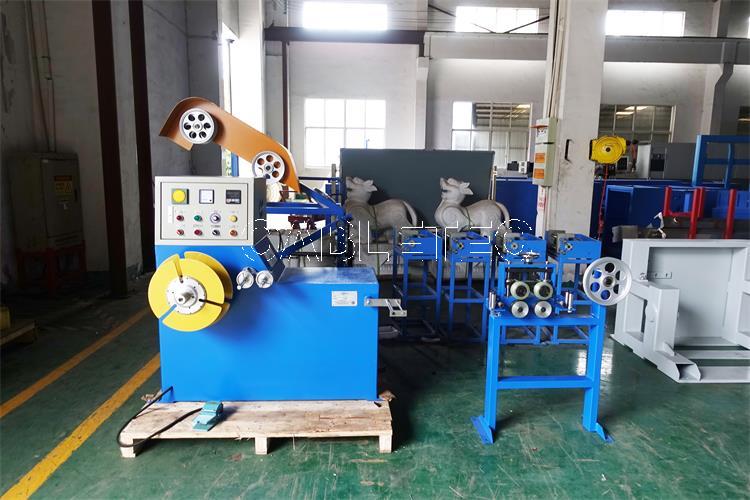 cable coiling and tying machine