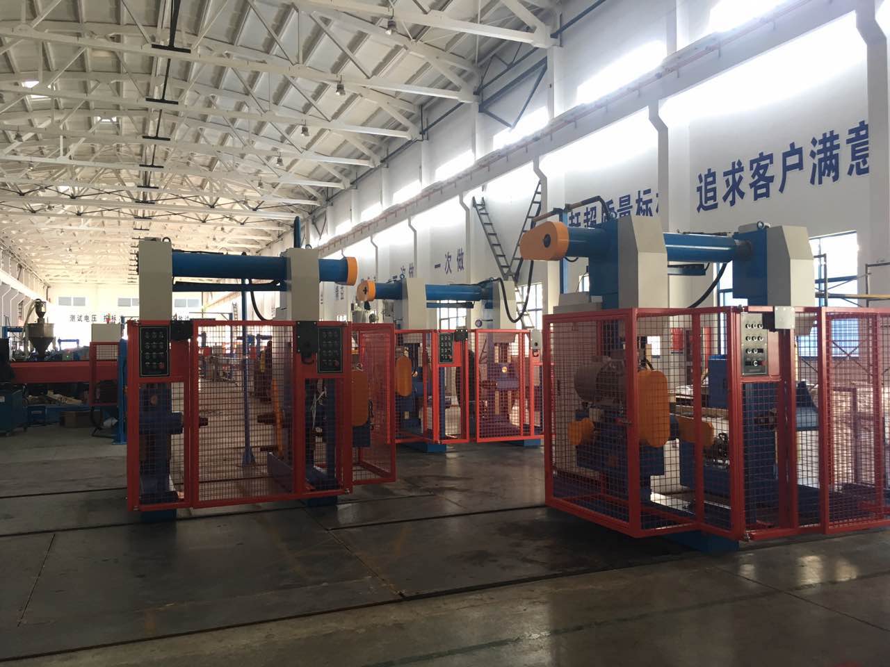 Rail gantry type Rewinding Line is being installed and debugged in our customer's factory
