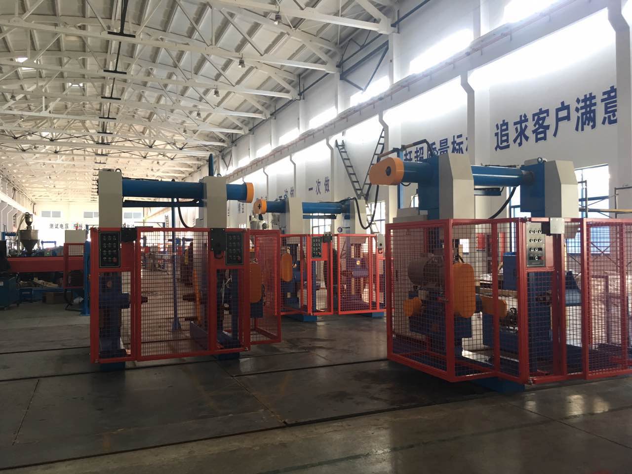 Rail gantry type Rewinding Line is being installed and debugged in our customer's factory