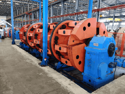 steel tape armouring machine