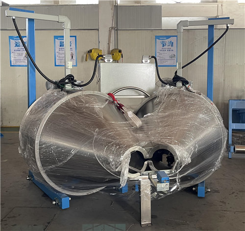 Cone flyer double reel active pay off for high speed extruder line