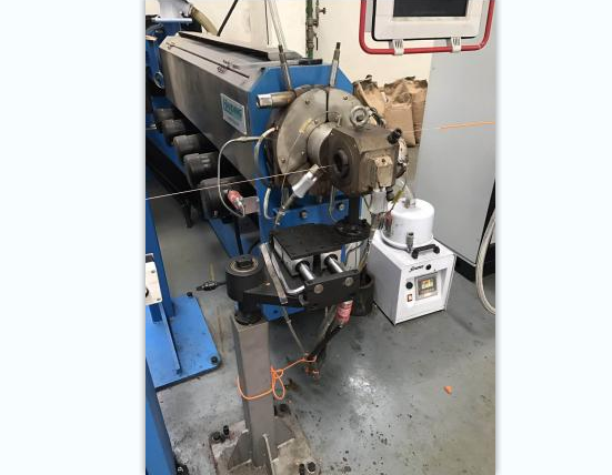 Optical fiber sheathing line